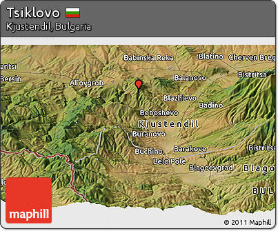 Satellite Panoramic Map of Tsiklovo