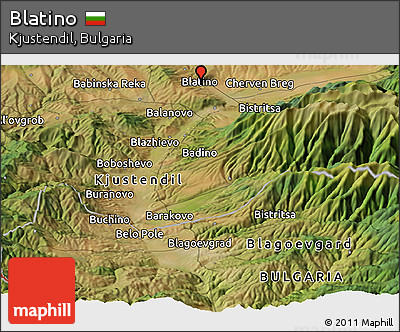 Satellite Panoramic Map of Blatino
