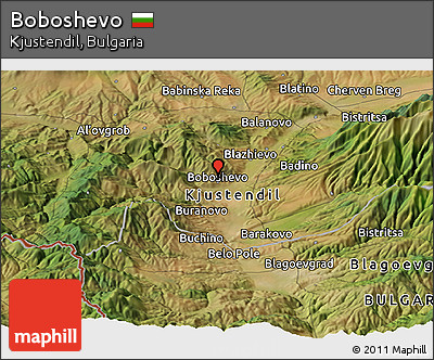 Satellite Panoramic Map of Boboshevo