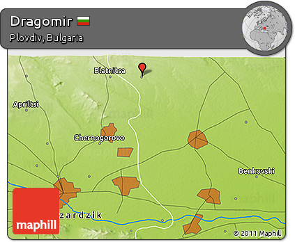 Physical 3D Map of Dragomir