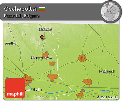 Physical 3D Map of Ovchepoltsi