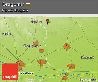 Physical 3D Map of Dragomir