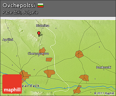Physical 3D Map of Ovchepoltsi