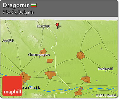 Physical 3D Map of Dragomir