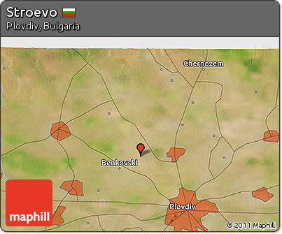 Satellite 3D Map of Stroevo