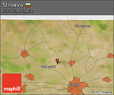 Satellite 3D Map of Stroevo