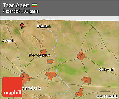 Satellite 3D Map of Tsar Asen