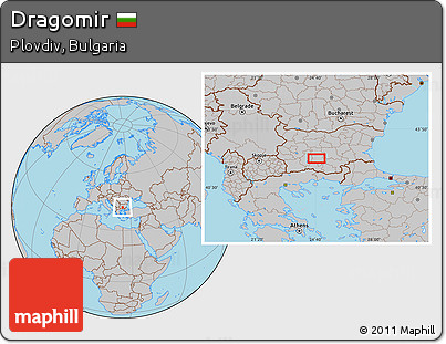 Gray Location Map of Dragomir