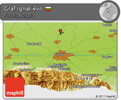 Physical Panoramic Map of Graf Ignatievo