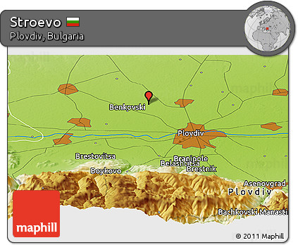 Physical Panoramic Map of Stroevo