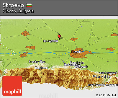 Physical Panoramic Map of Stroevo