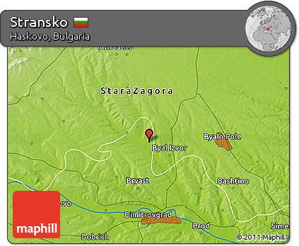 Physical 3D Map of Stransko