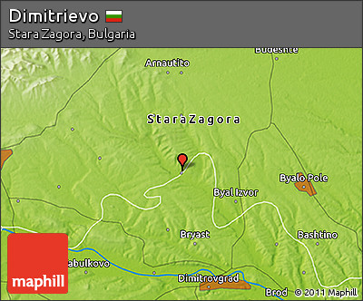 Physical 3D Map of Dimitrievo