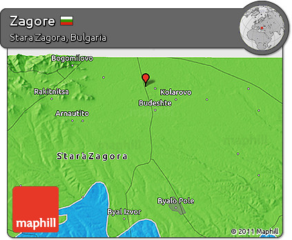 Political 3D Map of Zagore