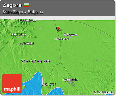 Political 3D Map of Zagore