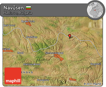 Satellite 3D Map of Navŭsen