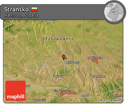 Satellite 3D Map of Stransko