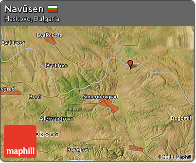 Satellite 3D Map of Navŭsen