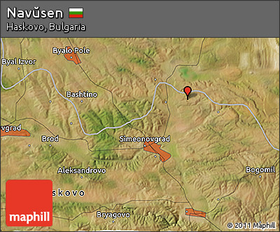 Satellite 3D Map of Navŭsen