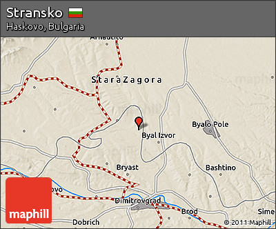 Shaded Relief 3D Map of Stransko
