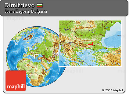 Physical Location Map of Dimitrievo
