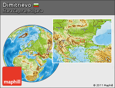 Physical Location Map of Dimitrievo