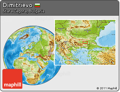 Physical Location Map of Dimitrievo
