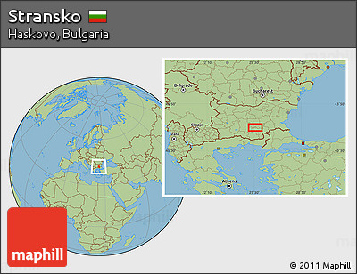 Savanna Style Location Map of Stransko