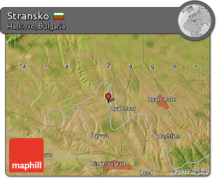 Satellite Map of Stransko