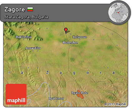 Satellite Map of Zagore