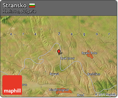 Satellite Map of Stransko