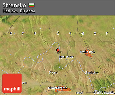 Satellite Map of Stransko