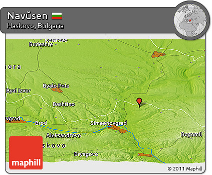 Physical Panoramic Map of Navŭsen