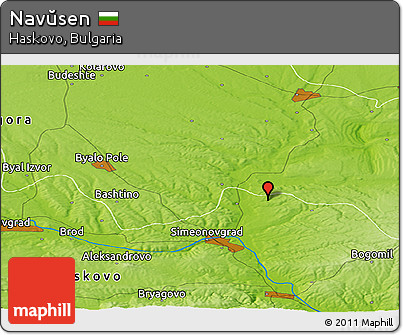 Physical Panoramic Map of Navŭsen