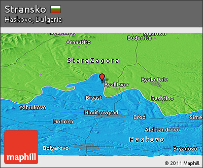 Political Panoramic Map of Stransko