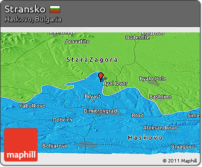 Political Panoramic Map of Stransko