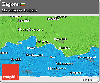 Political Panoramic Map of Zagore