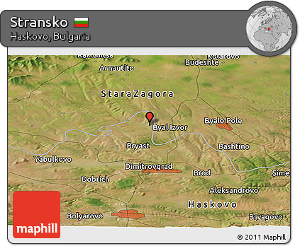 Satellite Panoramic Map of Stransko