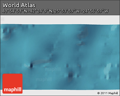 Satellite 3D Map of the Area around 42° 9' 30" N, 25° 25' 29" W