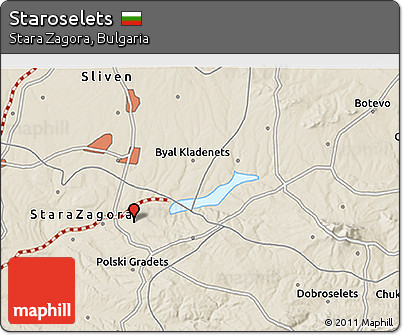 Shaded Relief 3D Map of Staroselets