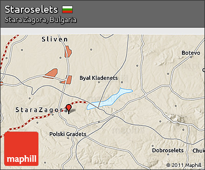 Shaded Relief 3D Map of Staroselets