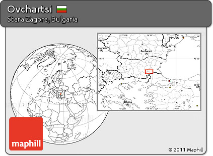 Blank Location Map of Ovchartsi