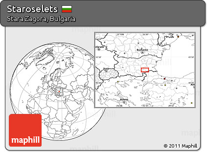 Blank Location Map of Staroselets