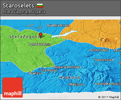 Political Panoramic Map of Staroselets