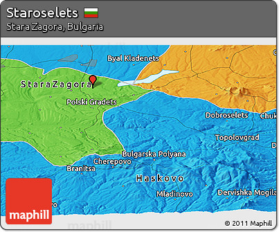 Political Panoramic Map of Staroselets