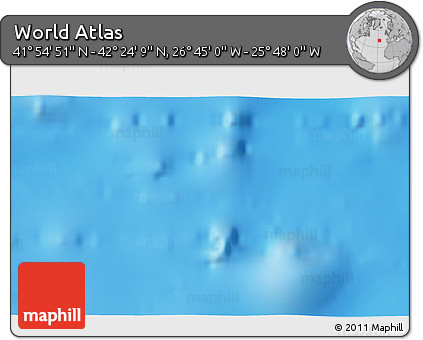 Physical 3D Map of the Area around 42° 9' 30" N, 26° 16' 29" W