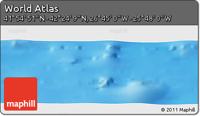 Physical Panoramic Map of the Area around 42° 9' 30" N, 26° 16' 29" W