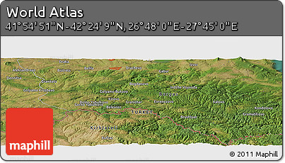 Satellite Panoramic Map of the Area around 42° 9' 30" N, 27° 16' 29" E