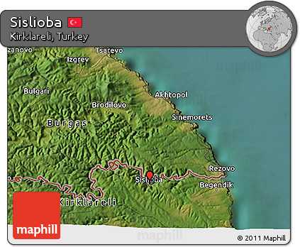 Satellite 3D Map of Sislioba
