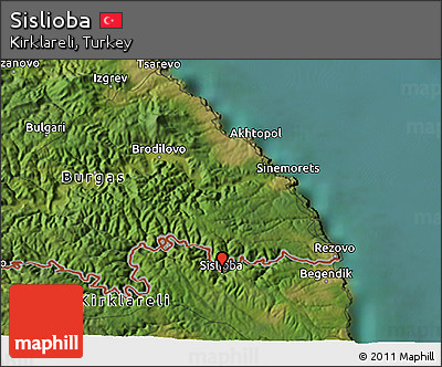 Satellite 3D Map of Sislioba